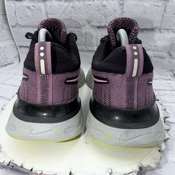 Nike React Infinity Run Flyknit 2 Shoes Womens 10.5 Violet Dust Running Sneakers - Picture 8 of 15